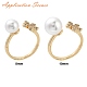 Flower Brass Micro Pave Cubic Zirconia Cuff Ring Setting&nbsp;KK-A244-01A-G-4
