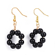 Natural Gemstone Dangle Earrings&nbsp;EJEW-JE03300-2