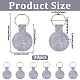 30Pcs Polyester Keychains&nbsp;KEYC-SP0001-61A-2