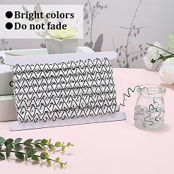24.5~25 yards Two Tone Polyester Wave Lace Trim Ribbon&nbsp;OCOR-GF0004-35C