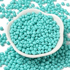 6/0 Opaque Baking Paint Glass Seed Beads&nbsp;SEED-M012-02A-01