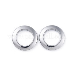 変色しにくい304ステンレススチール製リンクリング  リング  ステンレス鋼色  15x2mm  内径：9.5mm&nbsp;X-STAS-L218-13A-P