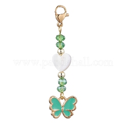 Butterfly Alloy Enamel Pendant Decorations&nbsp;HJEW-JM01775