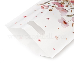 50Pcs 2 Styles Flower Printed Plastic Gift Storage Tote Bags&nbsp;PL-CBAAD12-04
