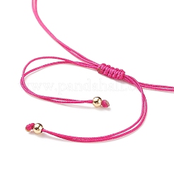 ガラスシードリンクブレスレット  女性のためのモールス信号の秘密のメッセージラッキーギフト  インディアンレッド  リンク：75x4.5x2mm  内径：3-3/4インチ（9.4cm）&nbsp;BJEW-JB08894-05