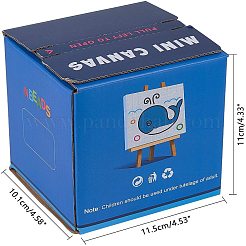 子供木製学習ジオメトリ教育玩具  スケッチブックのおもちゃ  フラットラウンド  ホワイト  10x1.7cm  6個/箱&nbsp;DIY-NB0003-56