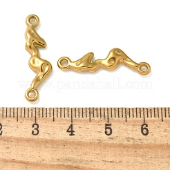 Ion Plating(IP) 304 Stainless Steel Textured Irregular Stick Connector Charms&nbsp;STAS-Q334-63G