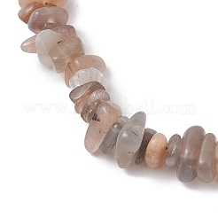 Adjustable Natural Multi-Moonstone Chip Beaded Necklaces&nbsp;NJEW-JN05933