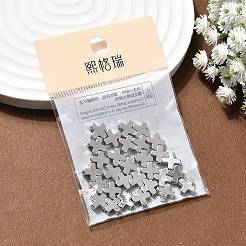 シェグレイスの真鍮ビーズ  クロス  カドミウムフリー＆ニッケルフリー＆鉛フリー  18KGP本金メッキ  8x8x3mm  穴：1.4mm&nbsp;XGR0110P-128P