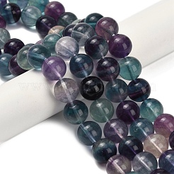 Natural Fluorite Beads Strands&nbsp;G-L634-B04-12mm
