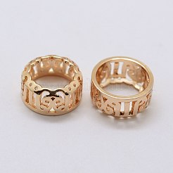 Brass Sew on Prong Settings&nbsp;KK-E753-09LG-12mm