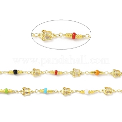 Handmade Eco-friendly Brass Butterfly Link Chain&nbsp;CHC-E023-13G