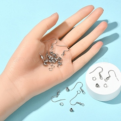 Tarnish Resistant 200Pcs 304 Stainless Steel Earring Hooks&nbsp;STAS-T051-007