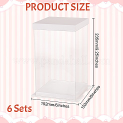Folding Clear Plastic Gift Storage Boxes&nbsp;LS-CON-WH0106-09A