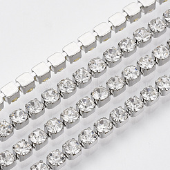 304 Stainless Steel Rhinestone Strass Chains&nbsp;CHS-R012-B-01