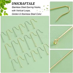 160Pcs 4 Style 316 Surgical Stainless Steel Earring Hooks&nbsp;STAS-UN0039-38