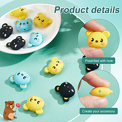 12Pcs 3 Colors Silicone Focal Beads&nbsp;SIL-NB0001-44
