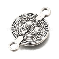 Tibetan Style Alloy Coin Links Connector Charms&nbsp;FIND-D042-13AS