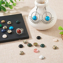 20Pcs Natural & Synthetic Mixed Gemstone Cabochons&nbsp;G-TA0002-76B