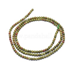 Natural Unakite Beads Strands&nbsp;G-A177-04-04