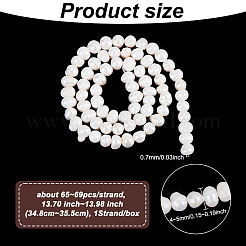1 Strand Grade AA Natural Cultured Freshwater Pearl Beads Strands&nbsp;PEAR-GO0001-06