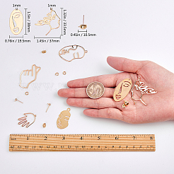 DIY Human Body Theme Earring Making Kits&nbsp;DIY-SC0011-78G