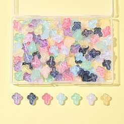 120Pcs 9 Colors Transparent Spray Paint Glass Beads&nbsp;GLAA-FS0002-12C