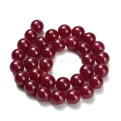 Lab Grown Red Corundum Beads Strands&nbsp;G-L634-B03-12mm