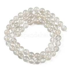 Natural White Moonstone Beads Strands&nbsp;G-Z137-A01-6mm