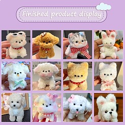 10個 5色 DIY ぬいぐるみスティック  シェニール織の茎  パイプクリーナー  キッズクラフト素材  ミックスカラー  1000x30mm  2個/カラー&nbsp;FIND-CP0002-68B