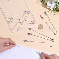 10Pcs Handmade Flower Printed Porcelain Brooches&nbsp;JEWB-CP00006