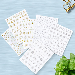 12Pcs 6 Styles Nail Art Stickers Decals&nbsp;FIND-SP0004-60