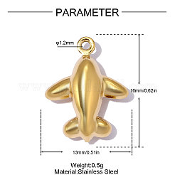 304 Stainless Steel Pendants&nbsp;STAS-OY014-71G