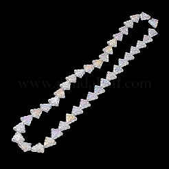 Transparent Electroplate Glass Beads Strands&nbsp;EGLA-C002-AB02