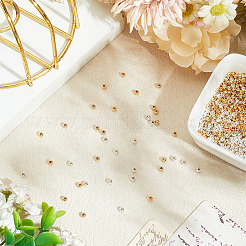 800Pcs 2 Colors Rack Plating Brass Beads&nbsp;KK-BBC0023-18