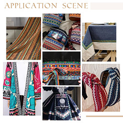Ethnic Style Embroidery Polyester Ribbons&nbsp;OCOR-GA0002-37A