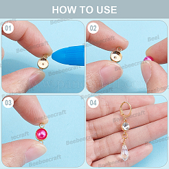 30Pcs Brass Cabochon Connector Settings&nbsp;KK-BBC0025-25
