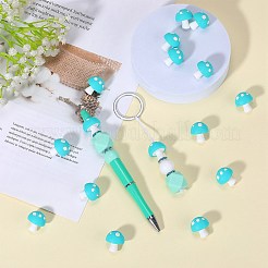 20Pcs Mushroom Silicone Focal Beads&nbsp;JX901H