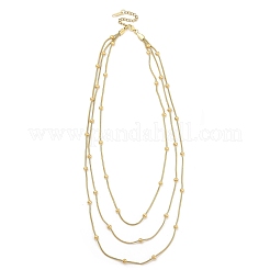 304 Stainless Steel Multi Layered Necklaces&nbsp;NJEW-H044-03G