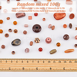 100G 5 Styles Acrylic Beads&nbsp;OACR-SC0001-72B