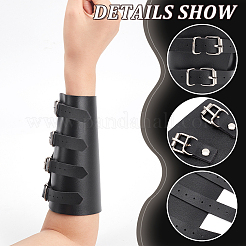 Adjustable PU Leather Cord Bracelets with Iron Buckles&nbsp;AJEW-WH0248-458