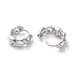 Rack Plating Brass Hoop Earrings&nbsp;EJEW-S241-19P