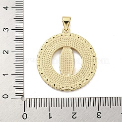 ラックメッキ真鍮ペンダント  キュービックジルコニアと合成シェル  鉛フリー＆カドミウムフリー  長持ちメッキ  18KGP本金メッキ  ラウンド  28x25x2.5mm  穴：4.5x3.5mm&nbsp;KK-P270-05D-G