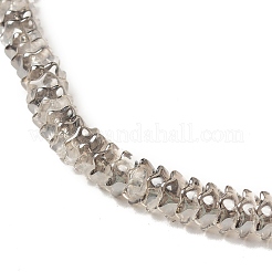 電気メッキ透明ガラスビーズ連売り  花  ミックスカラー  12x11x7mm  穴：1.2mm  約134個/連  24.80インチ（63cm）&nbsp;EGLA-L044-J