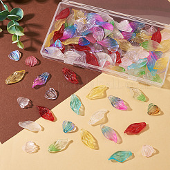 120Pcs 2 Styles Transparent Glass Pendants&nbsp;GGLA-TA0004-02