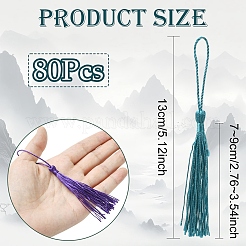 80Pcs Polyester Tassel Decorations&nbsp;DIY-YW0016-25A