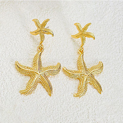 304 Stainless Steel Dangle Stud Earrings&nbsp;FS-WG5CF4C-01