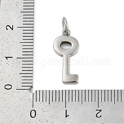 304ステンレスペンダント  エナメルと丸カン付き  キーチャーム  ディープスカイブルー  18x8x2mm  穴：3.8mm&nbsp;STAS-F310-07P