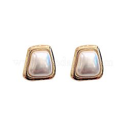 Alloy & Plastic Pearl Stud Earrings for Women&nbsp;WGF814D-01