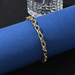 Brass Cable Chain Bracelets&nbsp;BJEW-H537-13G